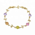 73700 Alibaba high quality leaf shape designed bracelet 14k gold jewelry wholesale